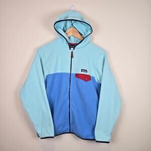 Patagonia Kids Micro D Snap-T Jacket Full Zip Size XL/14 Blue Bird Fleece Coat